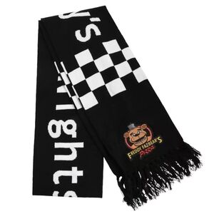 Bioworld Five Nights At Freddy's Checkerboard Knit Scarf Hot Topic